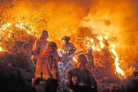 Las Brigadas Foresales contínuan su lucha 'haciendo' el Camino de Santiago