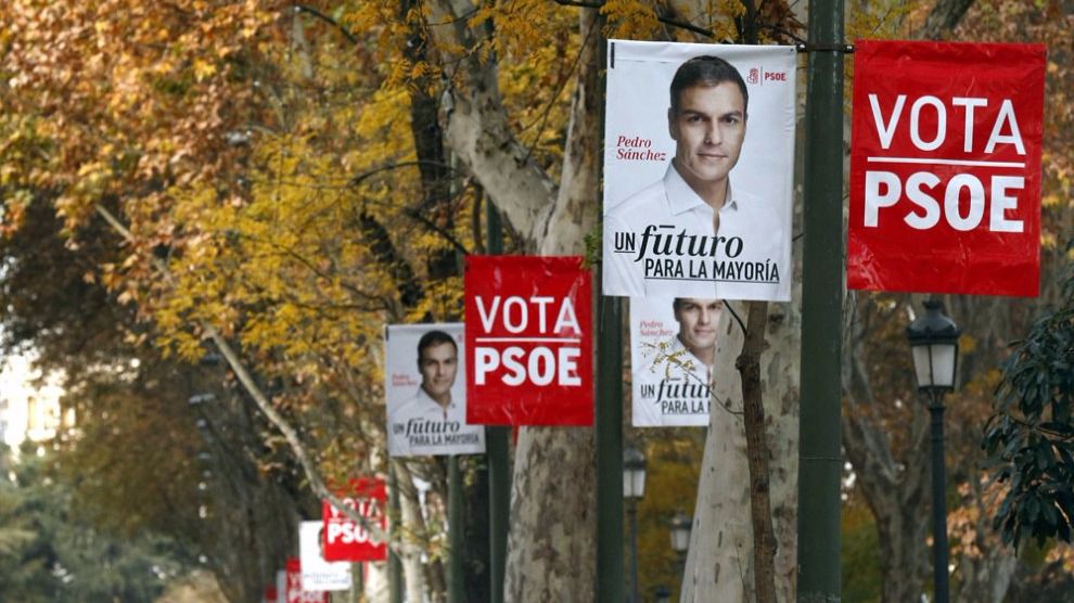 El PSOE denuncia la sustracción de pancartas electorales