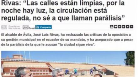 Rivas niega la parálisis de Ávila