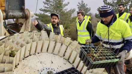 El diputado de Desarrollo Rural visita una empresa de reforestación que gestiona proyectos de absorción de carbono