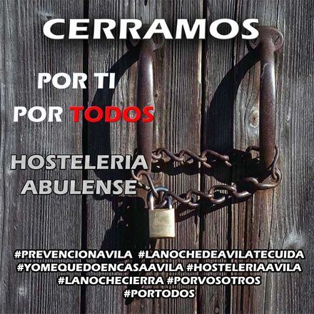 #lanochedeavilatecuida : Los locales nocturnos abulenses se solidarizan contra el coronavirus