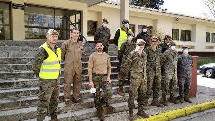 El Ejército de Tierra desinfecta las instalaciones del Centro Residencial Infantas Elena y Cristina