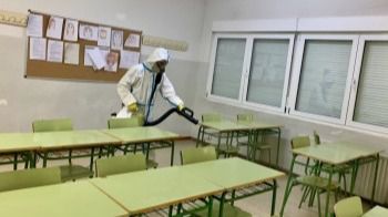 La Diputación comienza a higienizar todos los colegios e institutos de la provincia y la capital