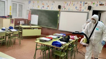 El CEIP Juan de Yepes de Ávila abre las desinfecciones de esta semana