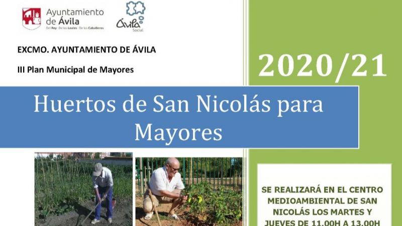 Huertos de San Nicolás para mayores 2020/2021