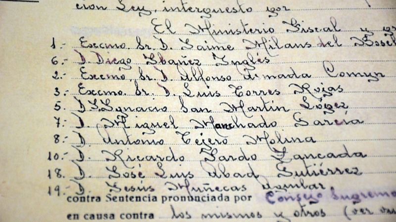 El sumario del 23-F, en imágenes