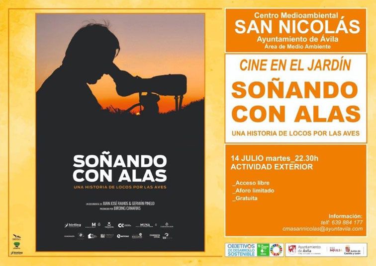 'Soñando con alas': 'Cine en el jardín' del Centro Medioambiental de San Nicolás