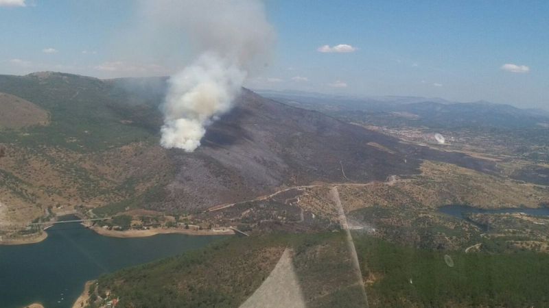 La Junta baja a nivel 0 el incendio forestal de El Tiemblo