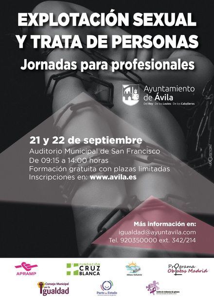 Jornadas sobre explotación sexual y trata de personas en Ávila