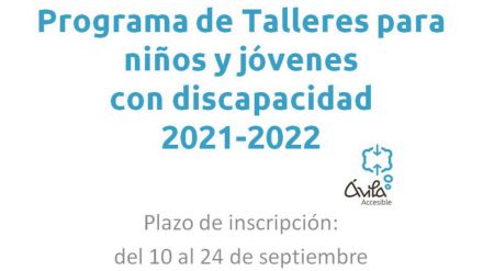 Programa de talleres para niños, niñas y jóvenes con discapacidad de Ávila