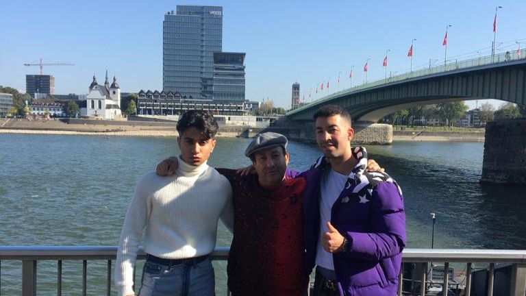 Leandro Mateos Hernández, El mehdi tahir y Jose Mateos Mariscal en la ciudad de Colonia (Alemania)