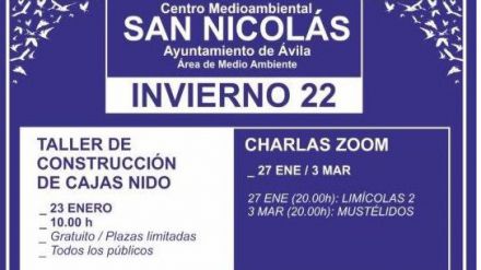 Programación de invierno del Centro Medioambiental San Nicolás de Ávila