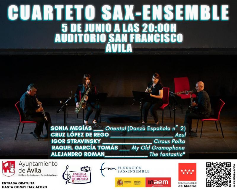 Agenda: Concierto del grupo Sax-Ensemble en Ávila
