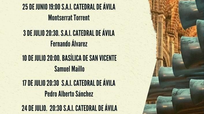 Montserrat Torrent pone el broche de oro del mes de junio al V Festival de Órgano Ciudad de Ávila