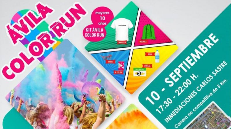 La Color Run de Ávila se aplaza hasta el 17 de septiembre