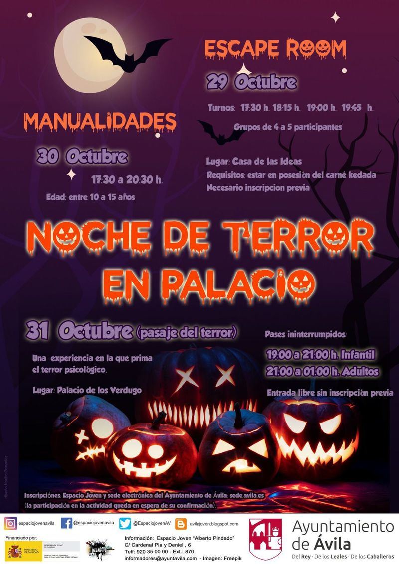 Agenda: Halloween para jóvenes en Ávila