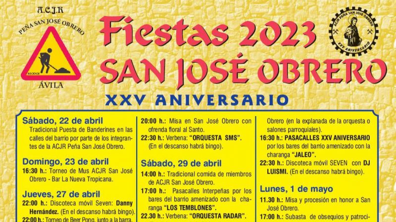 Todo preparado para las fiestas del barrio de San José Obrero