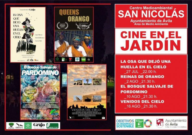 Cine en el Jardín se celebrará desde esta semana en el Centro Medioambiental San Nicolás