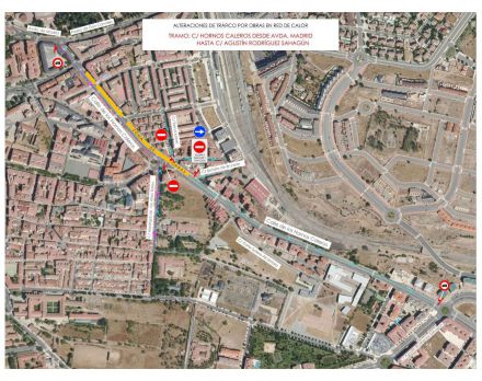 Alteración del tráfico durante tres semanas en Hornos Caleros