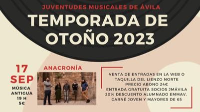Agenda: Juventudes Musicales de Ávila contará con cuatro fechas