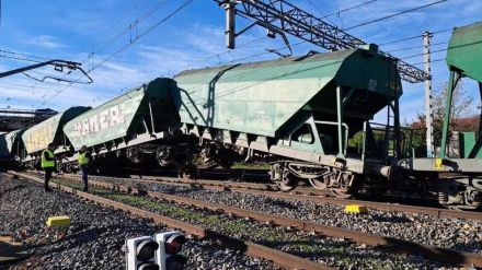 Descarrilan ocho vagones de un tren de mercancías en Arévalo