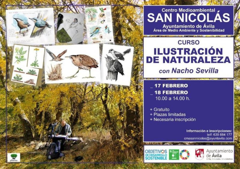 Nueva edición del Curso de Ilustración a la Naturaleza en Ávila