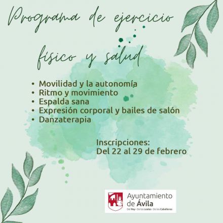 Agenda Ávila: Programa de ejercicio físico y salud para promover el envejecimiento activo