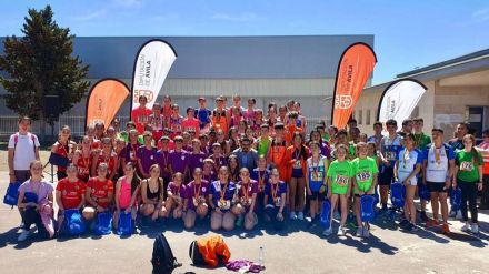 La Ciudad Deportiva de Ávila acogió la final provincial de Atletismo de los Juegos Escolares de la Diputación