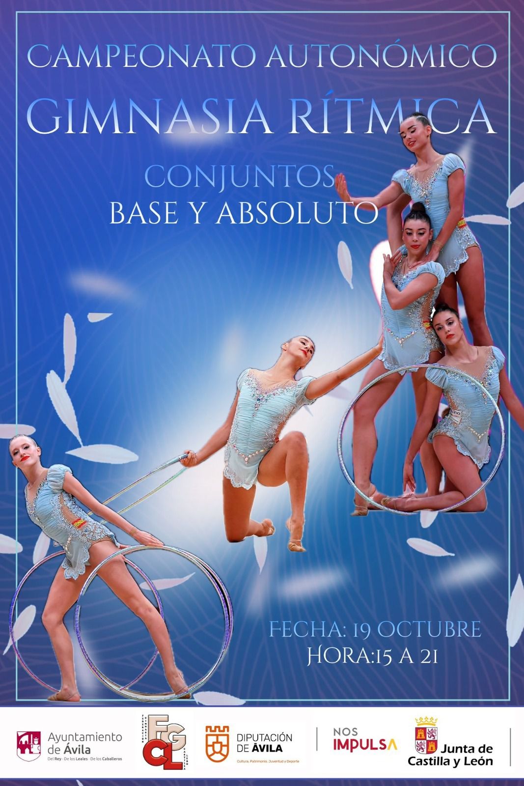 Ávila celebra el campeonato autonómico de conjuntos y la copa individual base de gimnasia rítmica