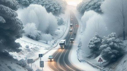 Diputación trata 500 km de carreteras tras la nevada del domingo