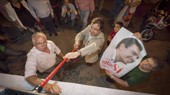 El PSOE denuncia la sustracción de pancartas electorales