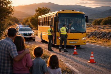 Conductor de autobús escolar en Ávila da positivo en alcohol y drogas