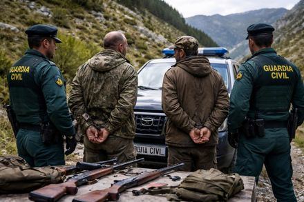 Detenidos dos furtivos con armas en la Sierra de Gredos
