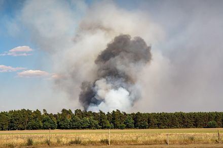 Incendio en Arévalo (Ávila) baja a nivel de riesgo 0