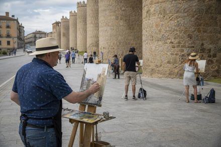 Cerca de 150 artistas se unen al Certamen de Pintura Rápida en Ávila