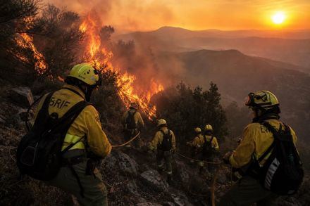 Avanza la contención del incendio en Ávila con optimismo en Iruelas-Tiemblo