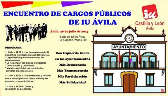 IU de Ávila celebra un encuentro de cargos públicos