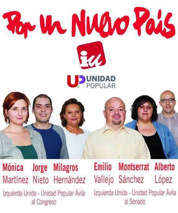 Izquierda Unida - Unidad Popular acepta con gusto un debate televisivo en Ávila