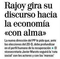 Los españoles volvemos a ser personas para el PP