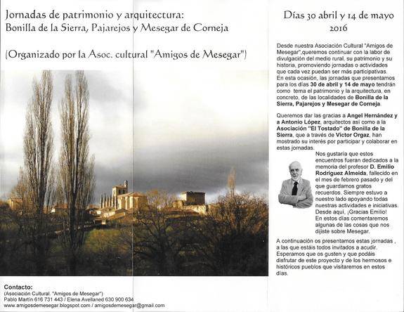 Segunda jornada sobre 'arquitectura y patrimonio de la comarca del Corneja'