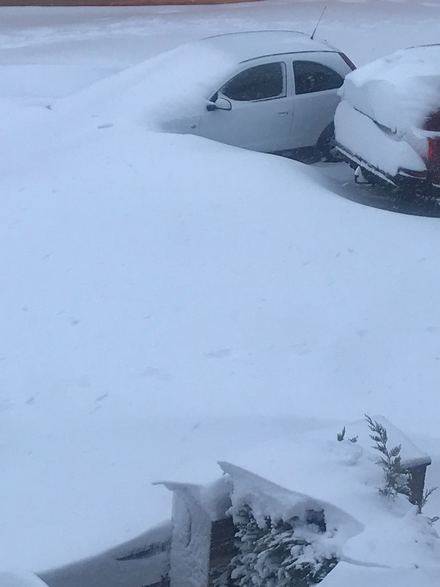 El temporal de nieve paraliza Ávila