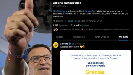 A Feijóo le gusta la gestión de Correos con el voto por correo