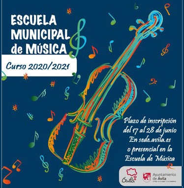 Solicitud de plaza en la Escuela Municipal de Música de Ávila