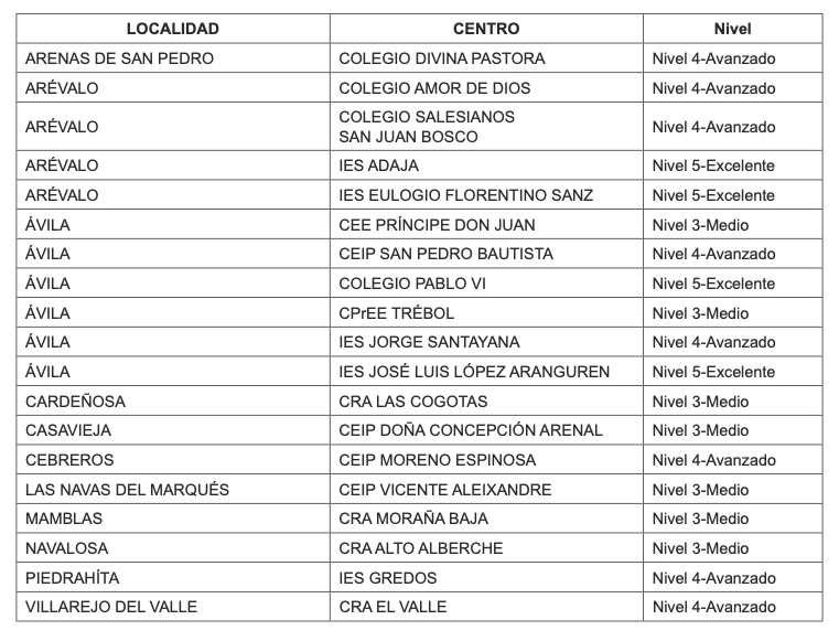 Más de 400 centros educativos de Castilla y León consiguen la acreditación 'CoDiCe TIC', 19 abulenses