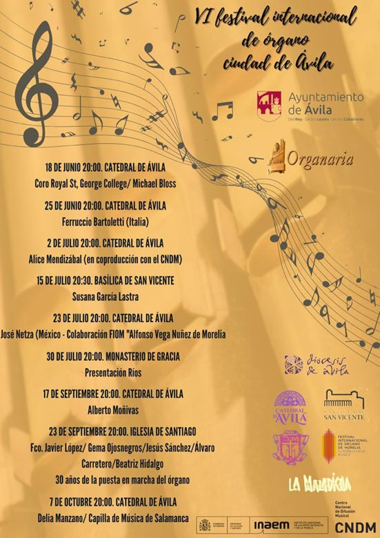 VI Festival Internacional de Órgano Ciudad de Ávila