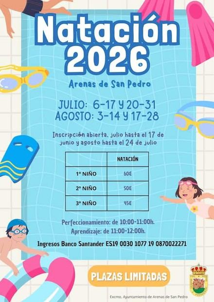 Inscripciones abiertas para el Curso de Natación 2026