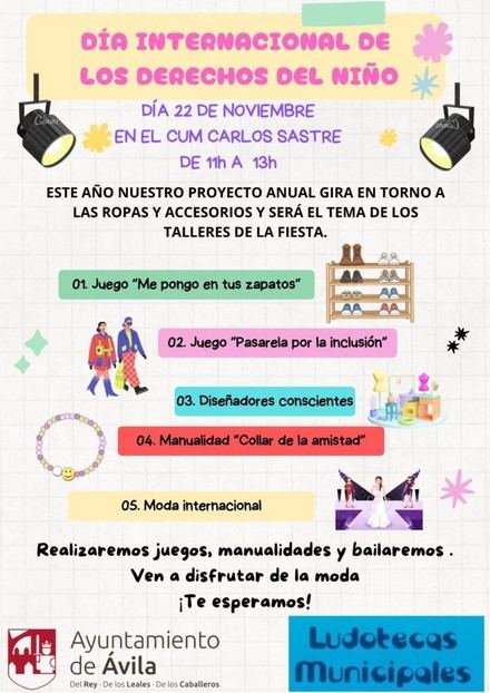 Celebración del Día de los Derechos del Niño en Ávila con diversas actividades infantiles