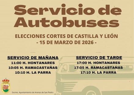 Transporte disponible para las elecciones en CyL el 15 de marzo