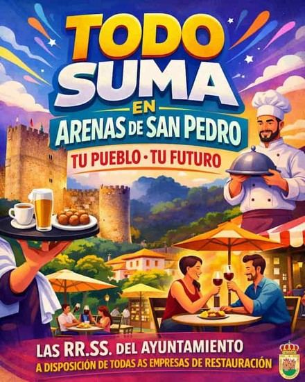 Arenas de San Pedro lanza campaña para apoyar la hostelería local