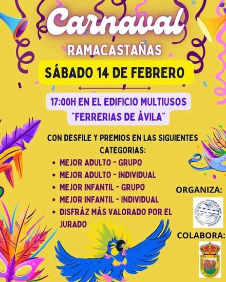 Carnaval 2026 en Ramacastañas: Fiesta el 14 de febrero